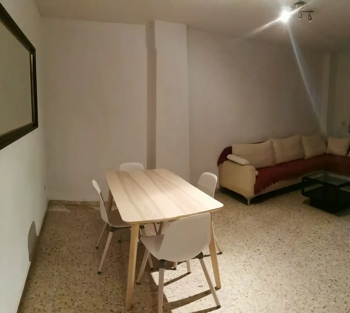 Dining room of Flat for rent in Sevilla  with Air Conditioner, Terrace and Furnished