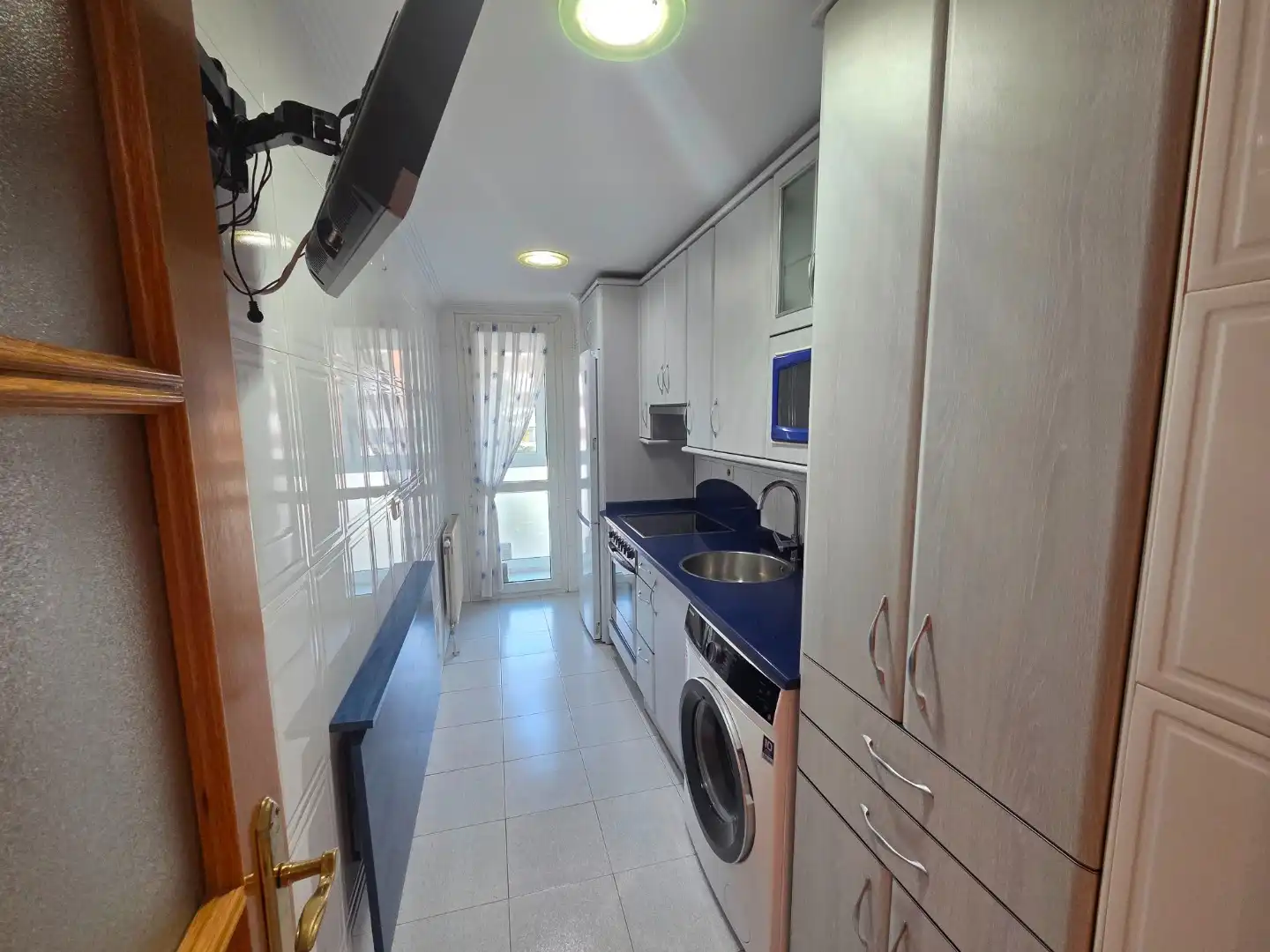 Kitchen of Flat for sale in Burgos  with Heating, Terrace and Storage room