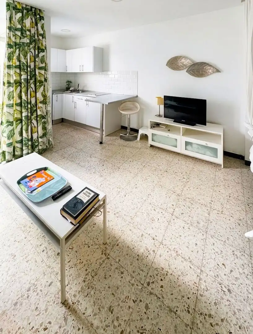 Sala de estar de Piso de alquiler en Las Palmas de Gran Canaria con Jardín privado y Terraza