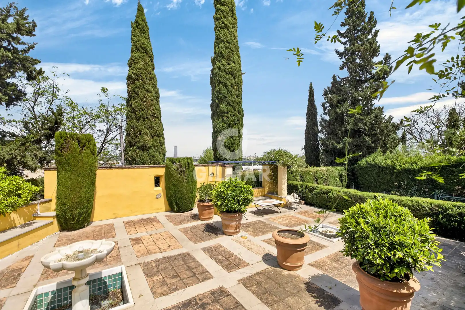 Garden of Houses for sale in Tomares  with Heating, Private garden and Swimming Pool