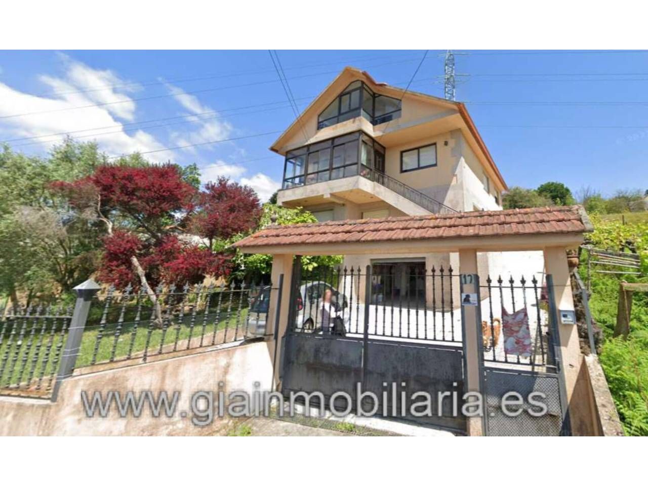 Exterior view of House or chalet for sale in Vigo   with Heating, Private garden and Parquet flooring