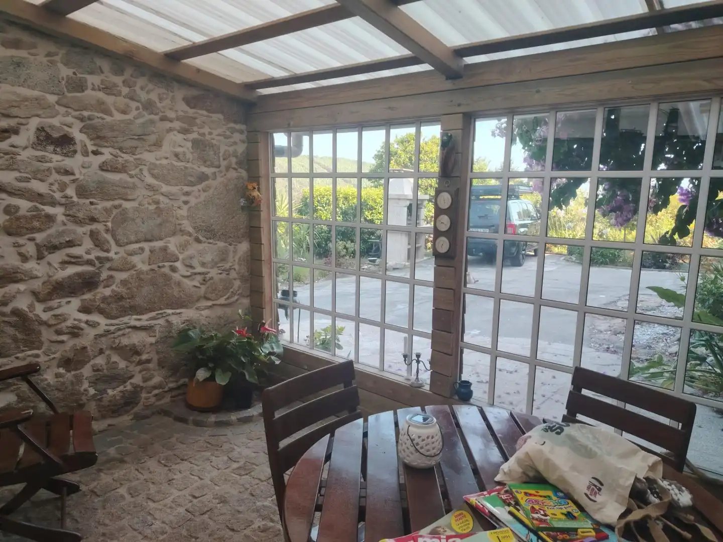 Terrassa de Casa o xalet en venda en O Rosal   amb Terrassa, Piscina i Balcó