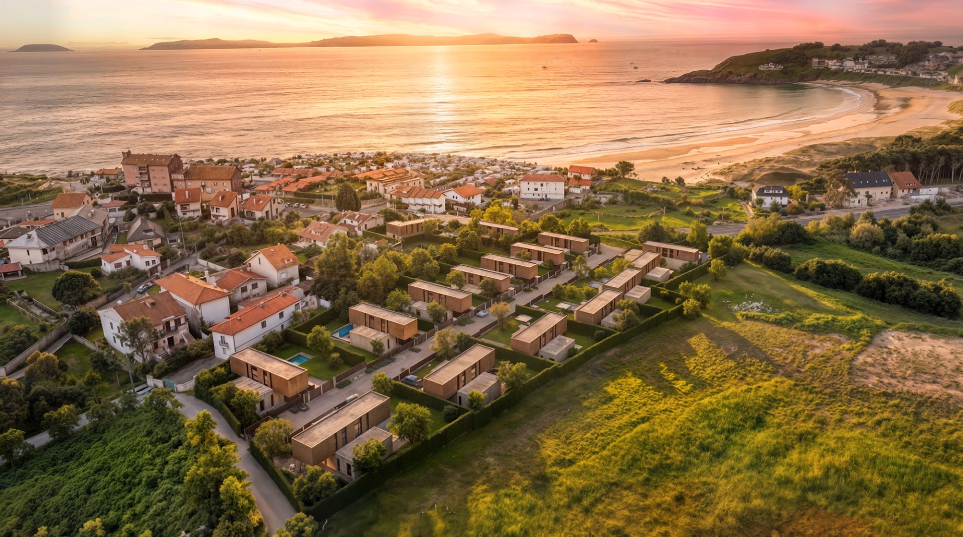 Exterior view of House or chalet for sale in Sanxenxo  with Heating, Private garden and Terrace