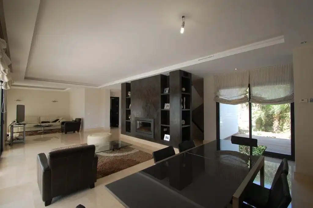 Living room of Houses for rent in Marbella  with Air Conditioner, Heating and Private garden