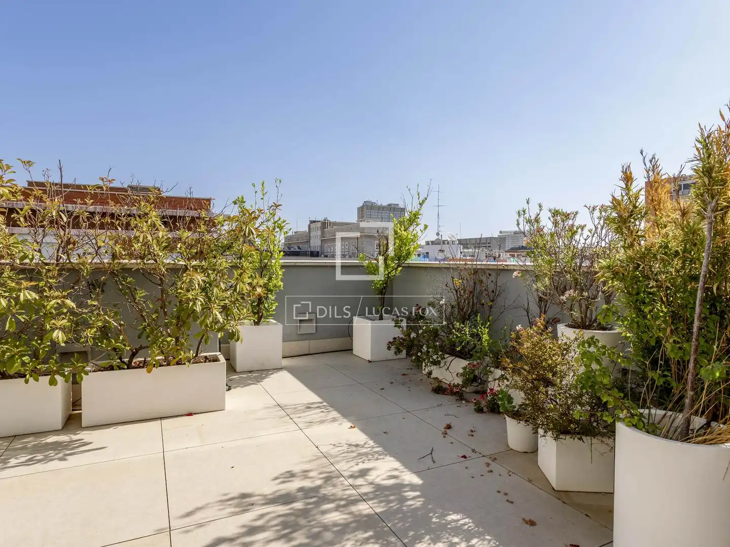 Terrasse von Dachboden zur Miete in Madrid mit Klimaanlage, Heizung und Parkett