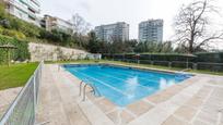 Swimming pool of Flat for sale in  Madrid Capital  with Heating, Private garden and Terrace