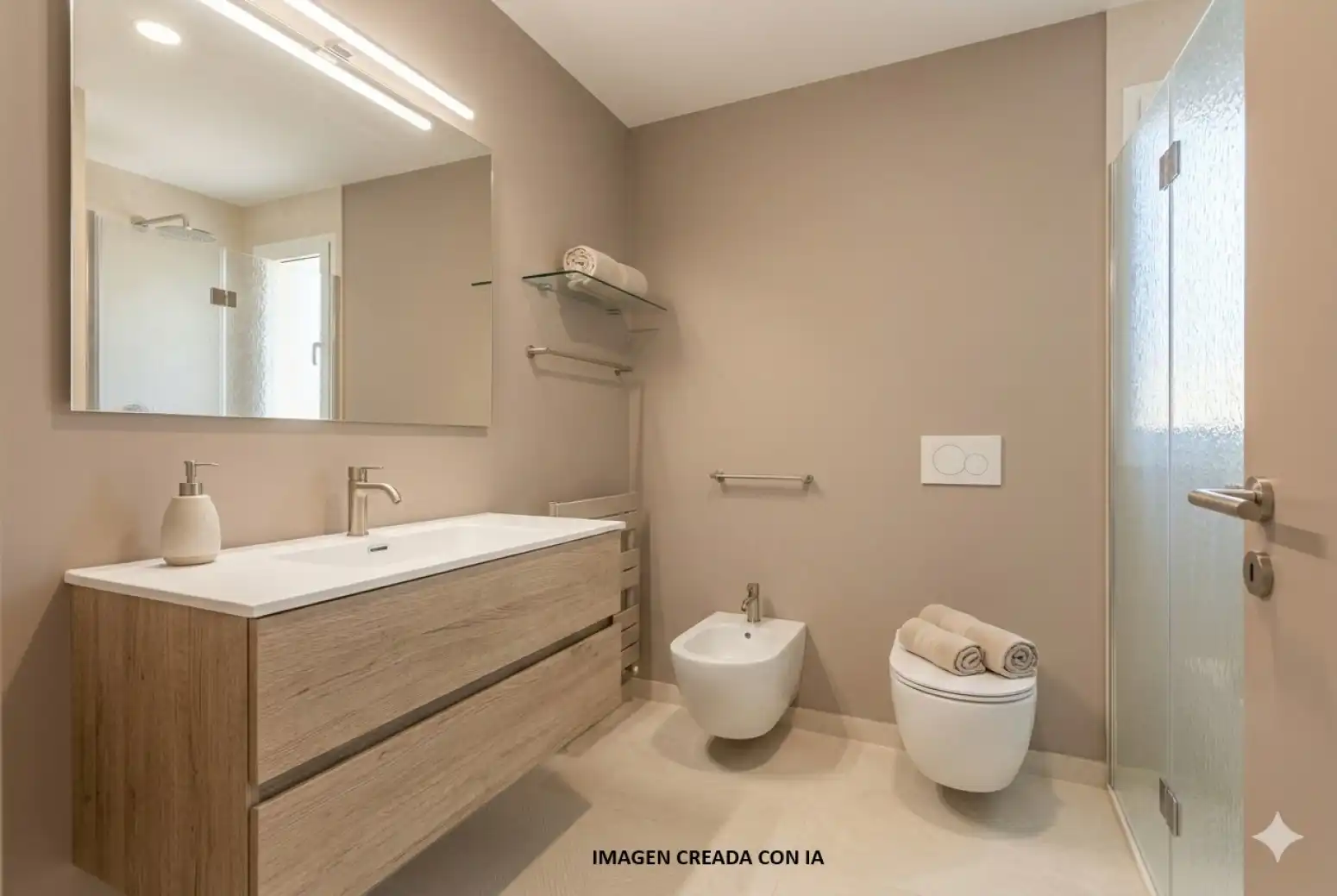 Bathroom of Flat for sale in  Pamplona / Iruña  with Heating and Terrace