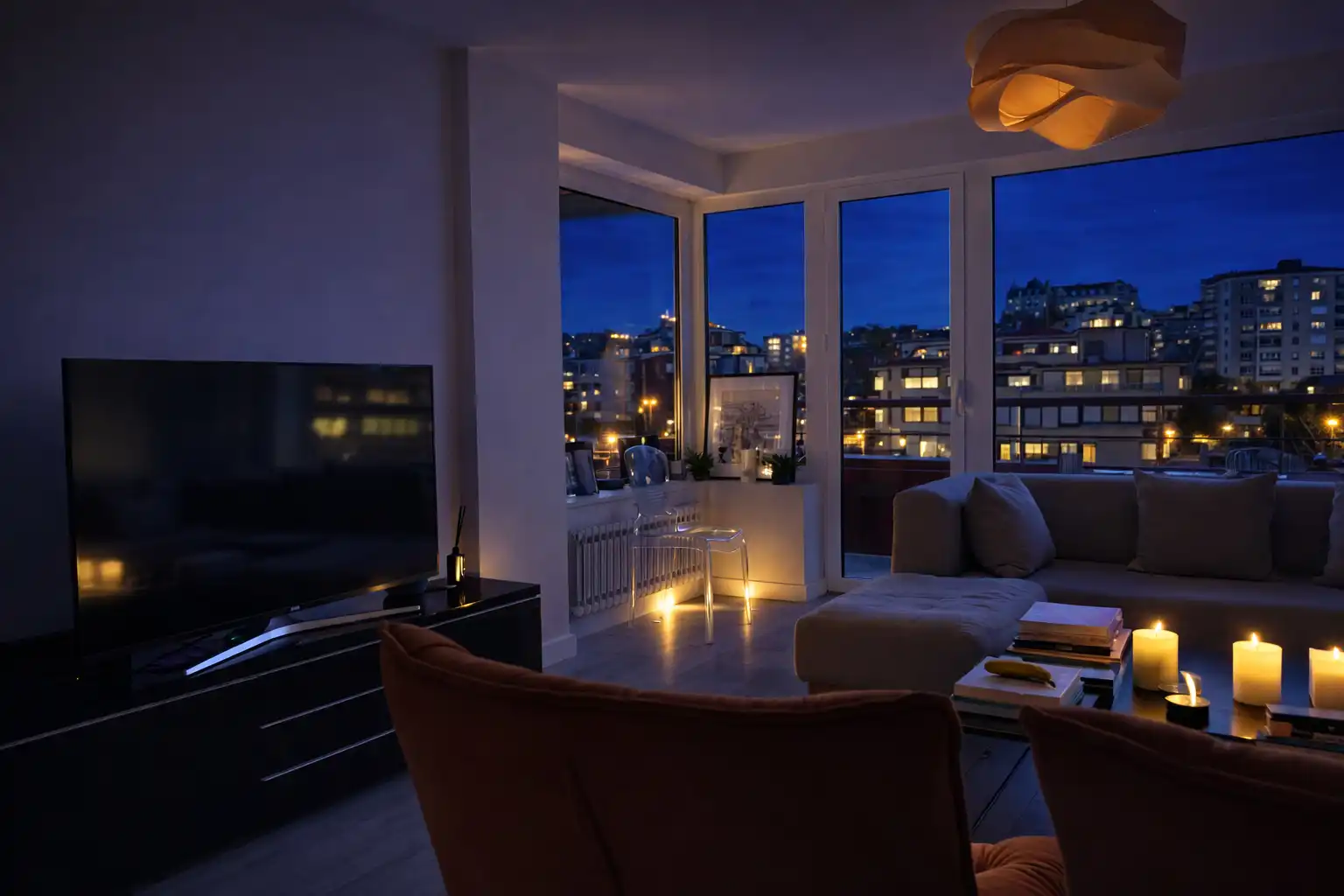 Living room of Flat for rent in Santander  with Heating, Terrace and Storage room