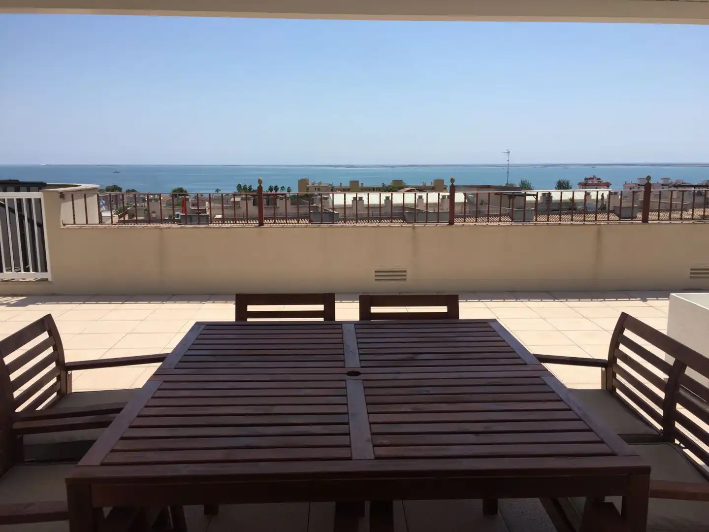 Terrasse von Dachboden zum Verkauf in La Ràpita mit Klimaanlage, Heizung und Parkett