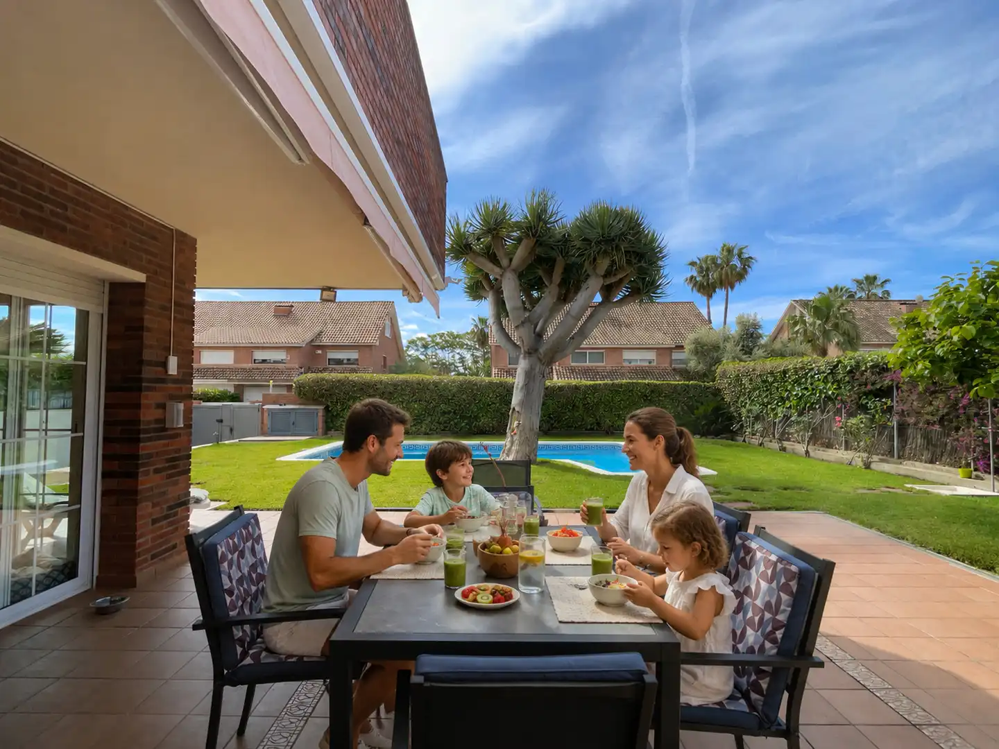 Terrassa de Casa o xalet en venda en Sant Vicenç de Montalt amb Aire condicionat, Calefacció i Jardí privat