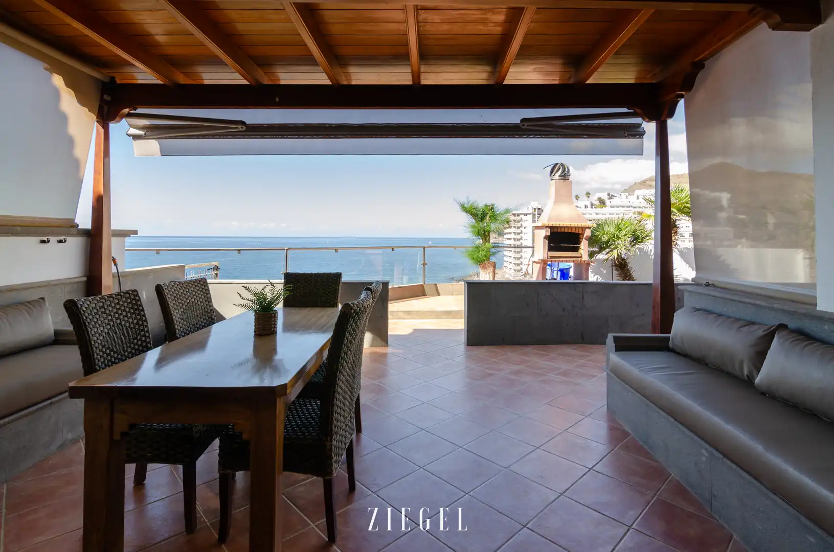 Terrace of Houses for rent in Mogán  with Terrace, Swimming Pool and Furnished
