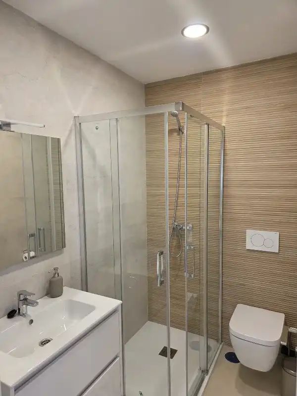 Bathroom of Houses for rent in Nerja  with Air Conditioner, Heating and Private garden