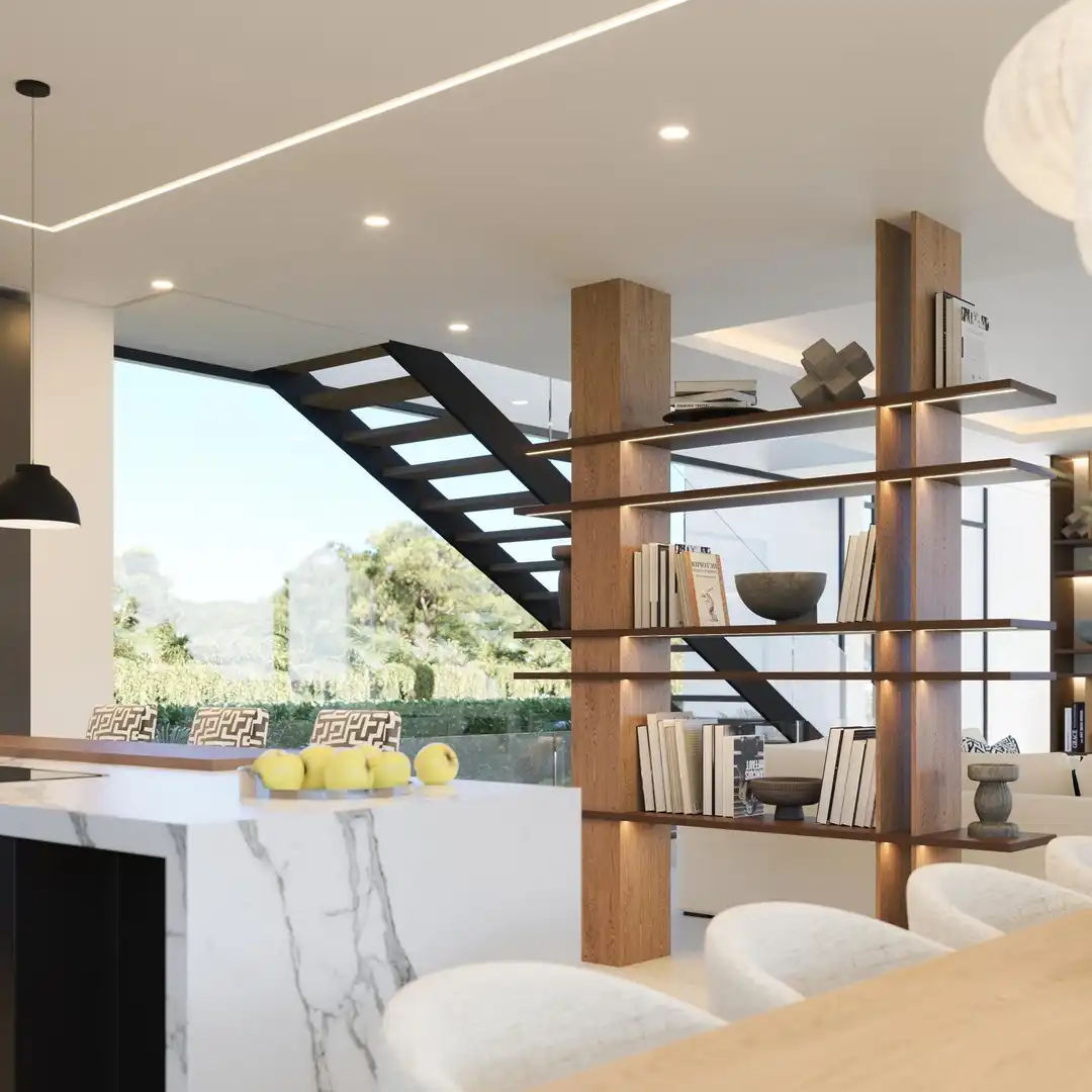 Sala d'estar de Casa o xalet en venda en Marbella amb Aire condicionat, Calefacció i Jardí privat