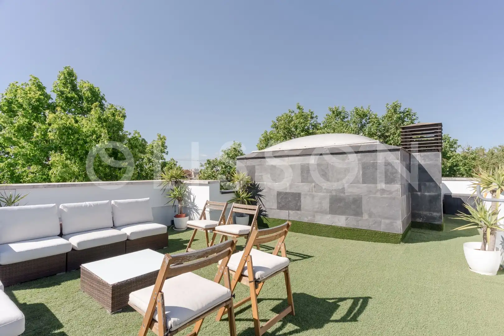 Terraza de Casa o chalet en venta en Madrid con Aire acondicionado, Calefacción y Jardín privado