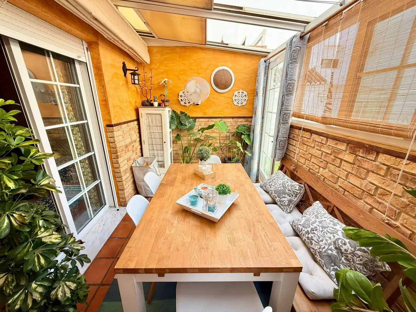 Terrace of Detached homes for sale in Roquetas de Mar  with Air Conditioner, Balcony and Community pool