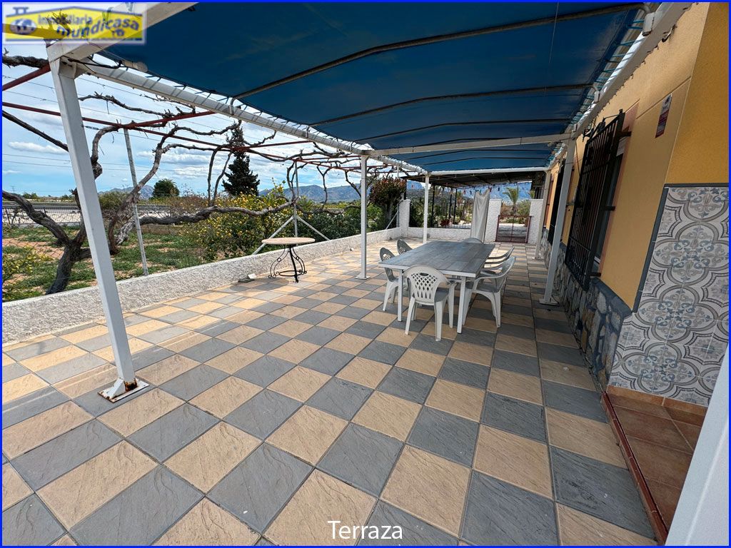 Terrace of House or chalet for sale in Abanilla  with Air Conditioner, Heating and Private garden