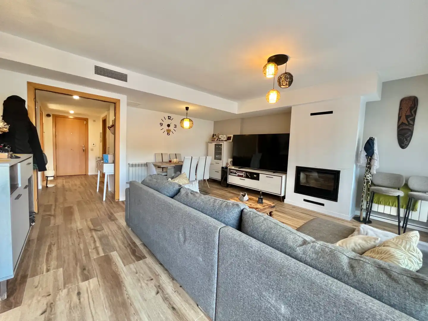 Sala d'estar de Casa adosada en venda en Sant Climent de Llobregat amb Aire condicionat, Calefacció i Parquet