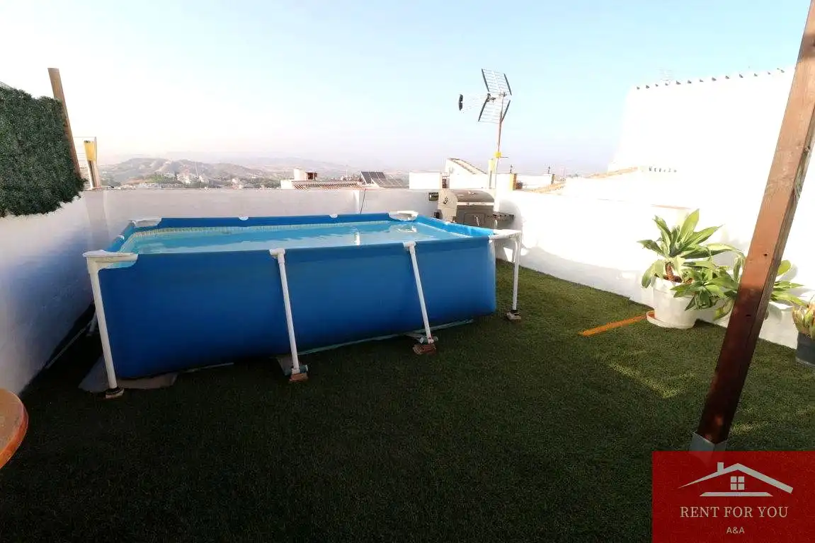 Piscina de Casa o xalet de lloguer en Coín amb Aire condicionat, Terrassa i Moblat