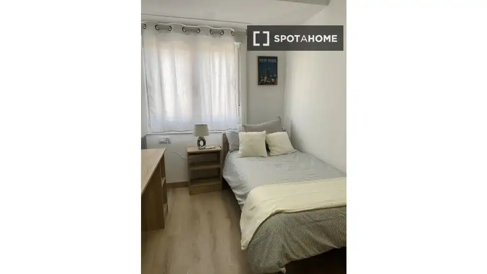 Schlafzimmer von Wohnungen zur untervermieten in Zaragoza mit Klimaanlage, Heizung und Terrasse