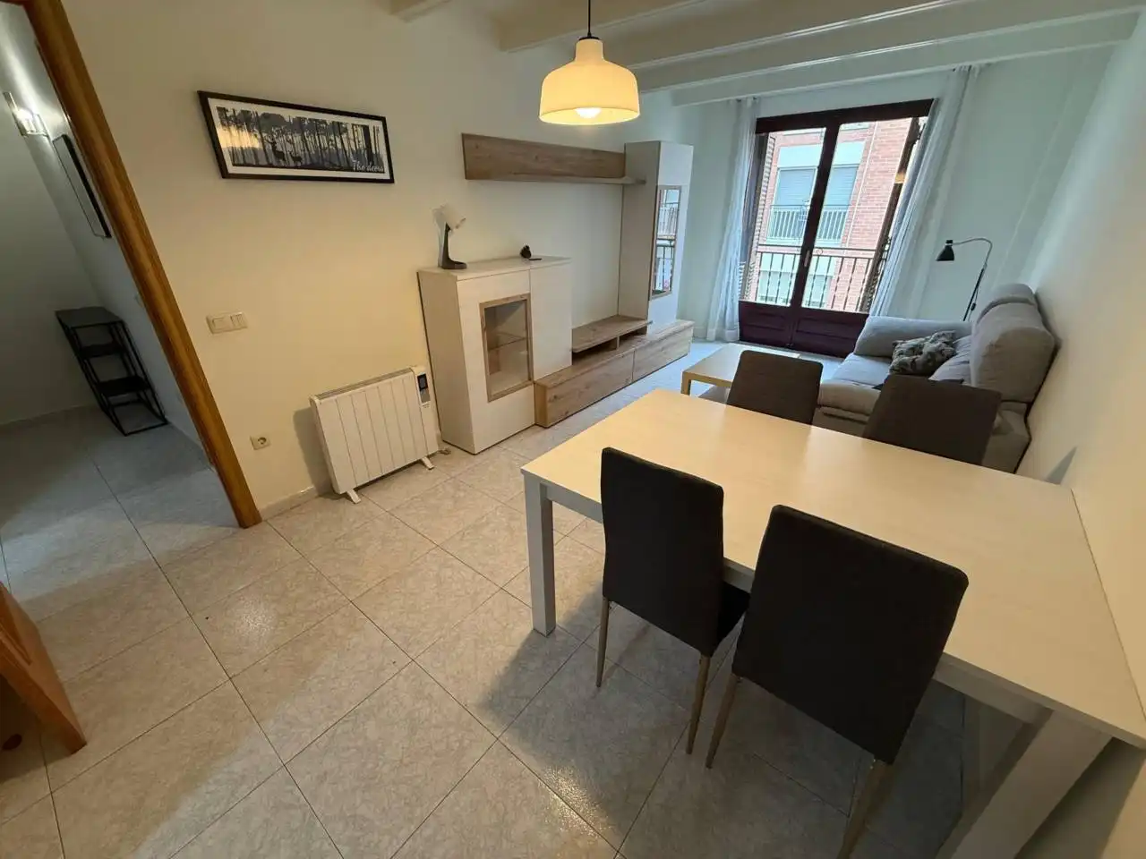 Sala de estar de Piso de alquiler en Igualada con Terraza, Amueblado y Balcón