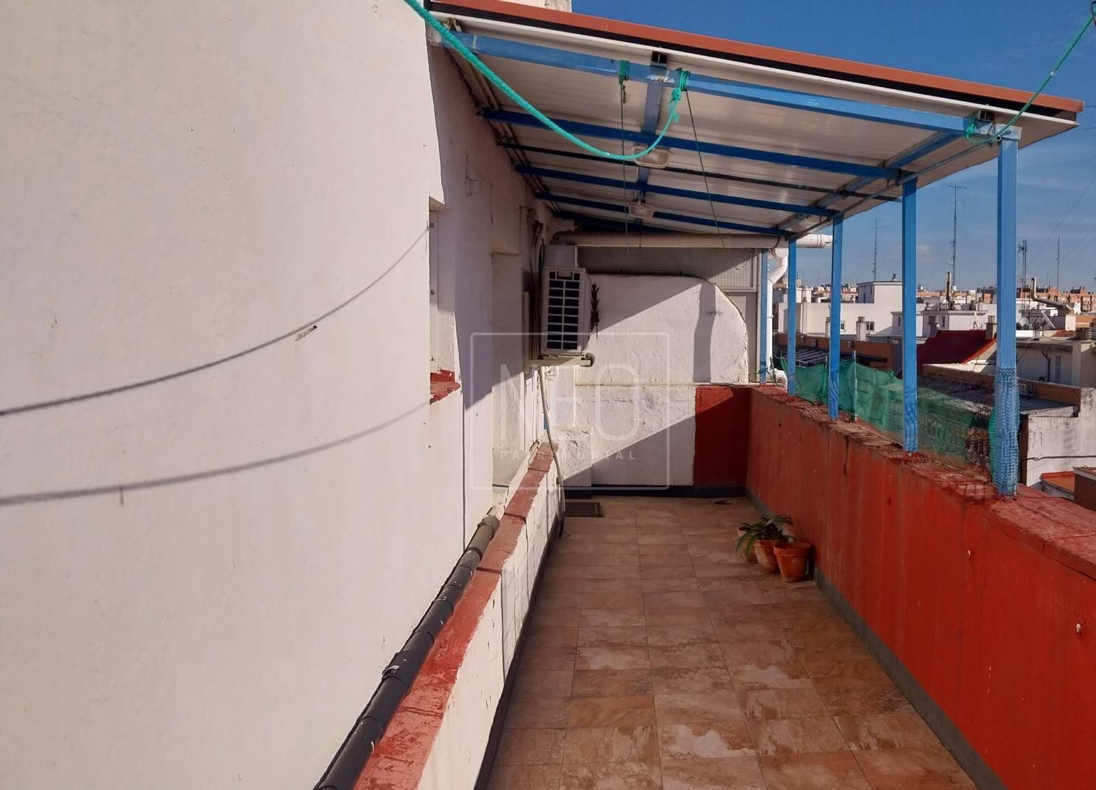 Terrace of Flat for sale in  Madrid Capital  with Parquet flooring, Terrace and Balcony