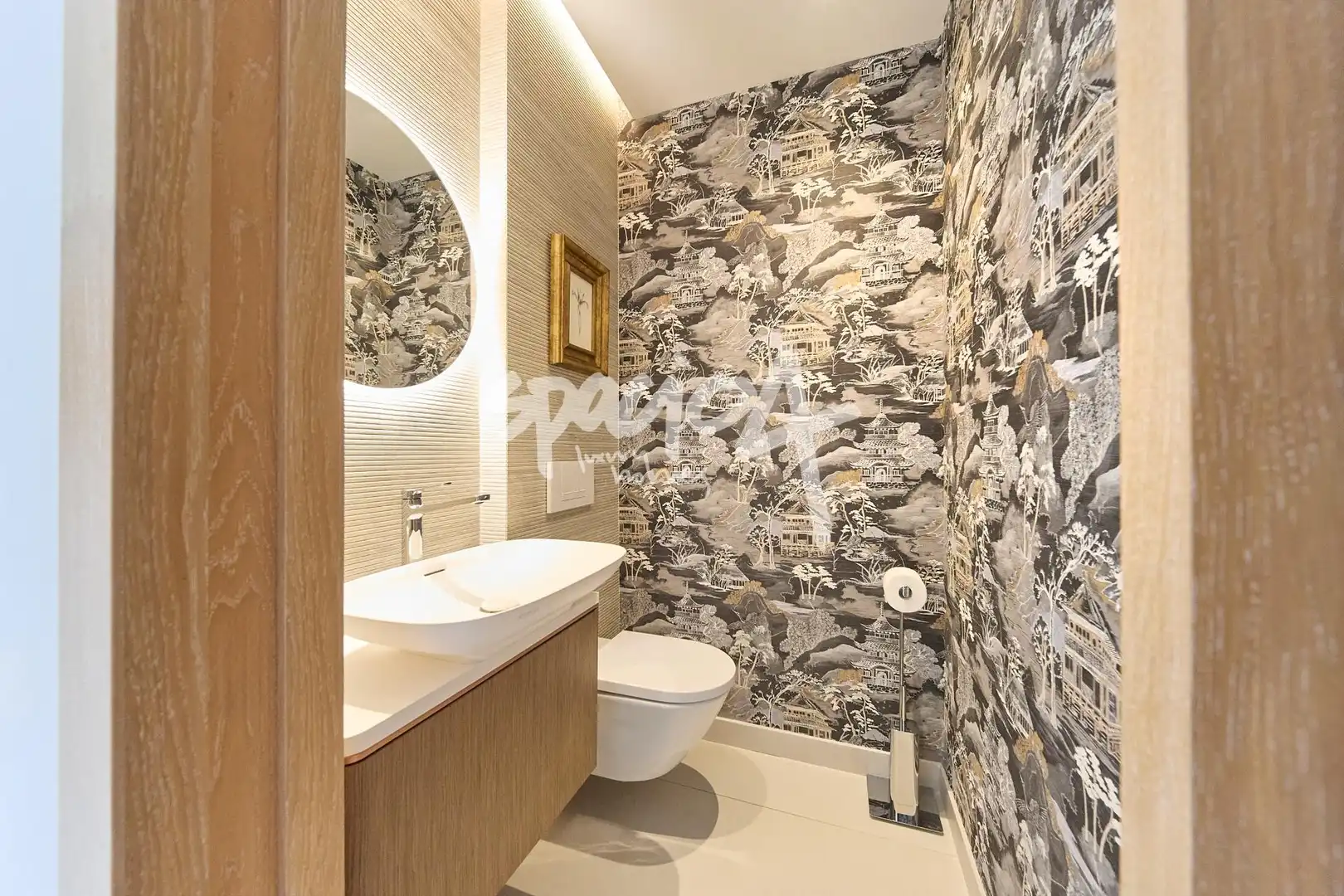 Baño de Ático de alquiler en Pozuelo de Alarcón con Aire acondicionado, Calefacción y Jardín privado