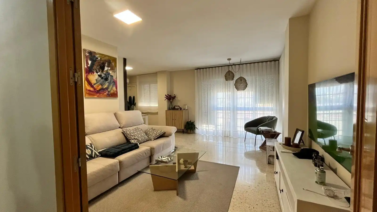 Sala d'estar de Pis en venda en Sevilla amb Aire condicionat i Moblat
