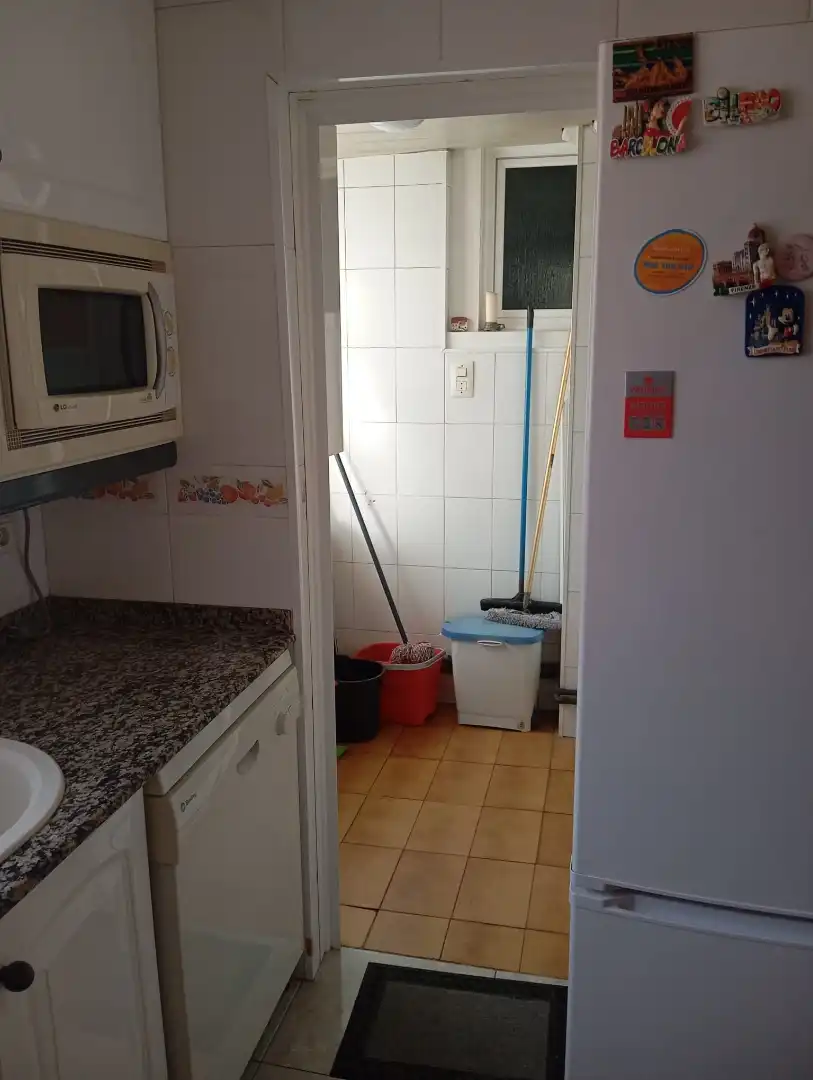 Cuina de Pis en venda en Terrassa amb Calefacció, Parquet i Moblat