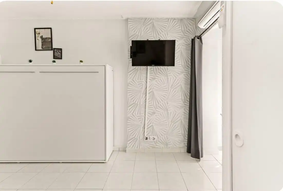 Schlafzimmer von Wohnung zum Verkauf in Benalmádena mit Klimaanlage, Privatgarten und Möbliert