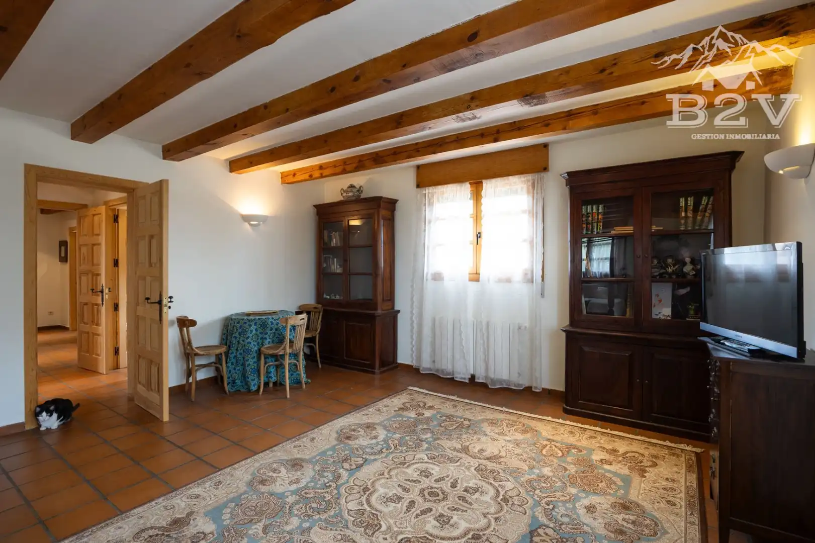 Sala de estar de Casa o chalet en venta en Garganta de los Montes con Aire acondicionado, Calefacción y Jardín privado
