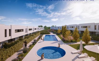 Exterior view of Single-family semi-detached for sale in Camarma de Esteruelas  with Heating, Private garden and Community pool