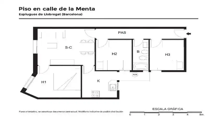 Flat for sale in Esplugues de Llobregat