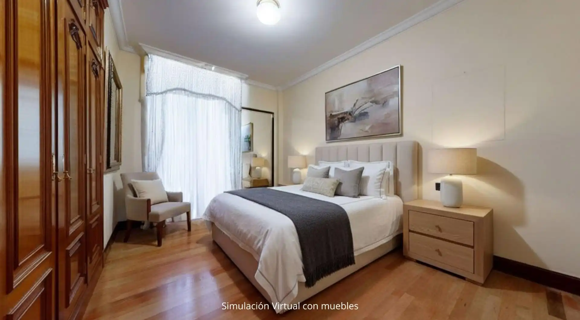 Bedroom of Flat for sale in Bilbao   with Heating, Terrace and Balcony