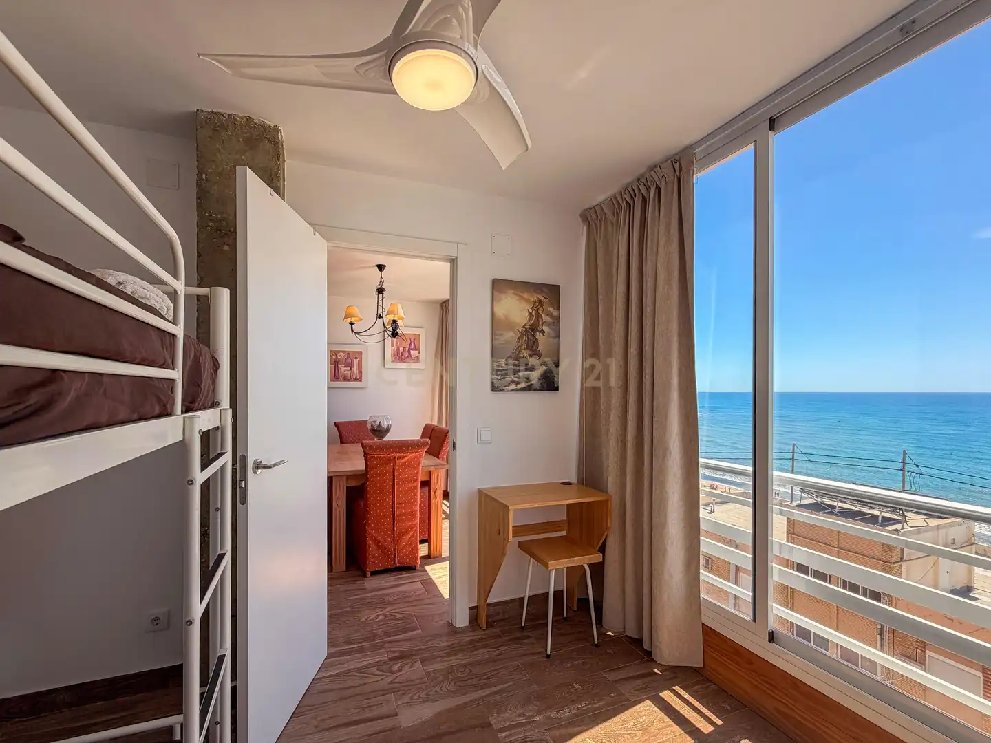Bedroom of Flat for rent in El Campello  with Air Conditioner, Oven and Washing machine