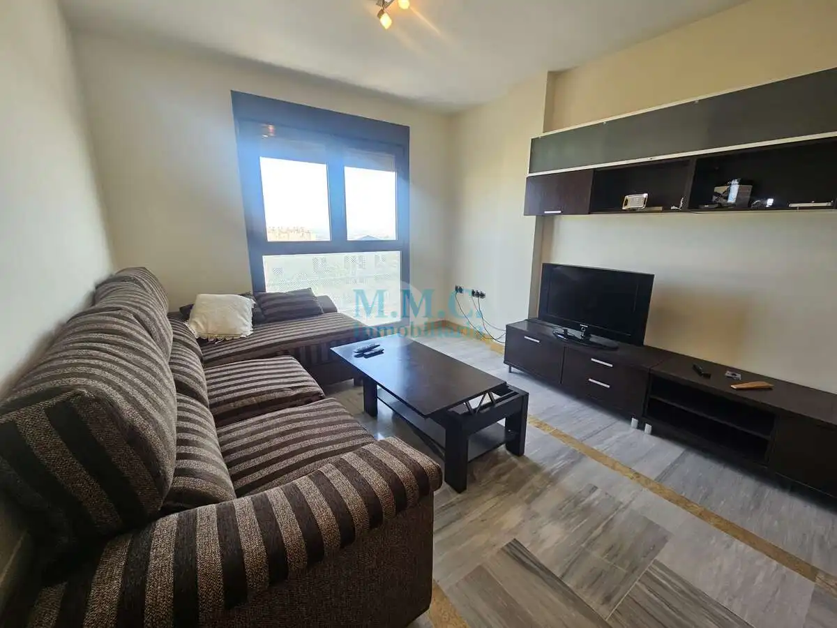 Sala de estar de Piso en venta en Roquetas de Mar con Aire acondicionado, Amueblado y Balcón
