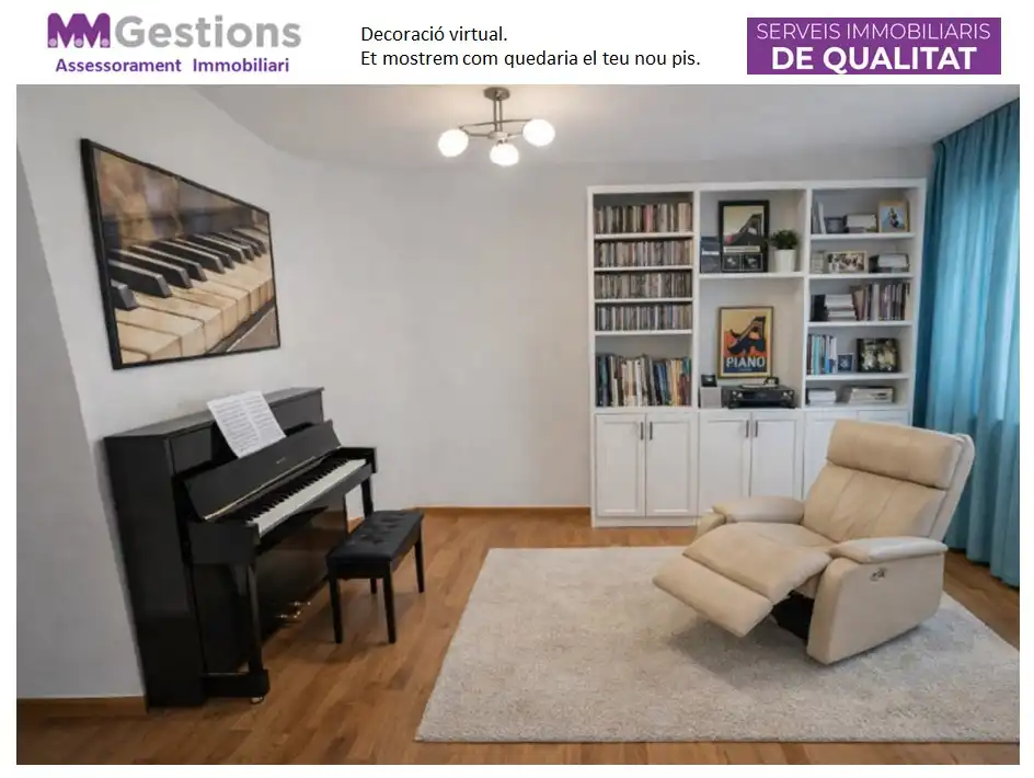 Sala d'estar de Pis en venda en Vilafranca del Penedès amb Aire condicionat, Calefacció i Parquet