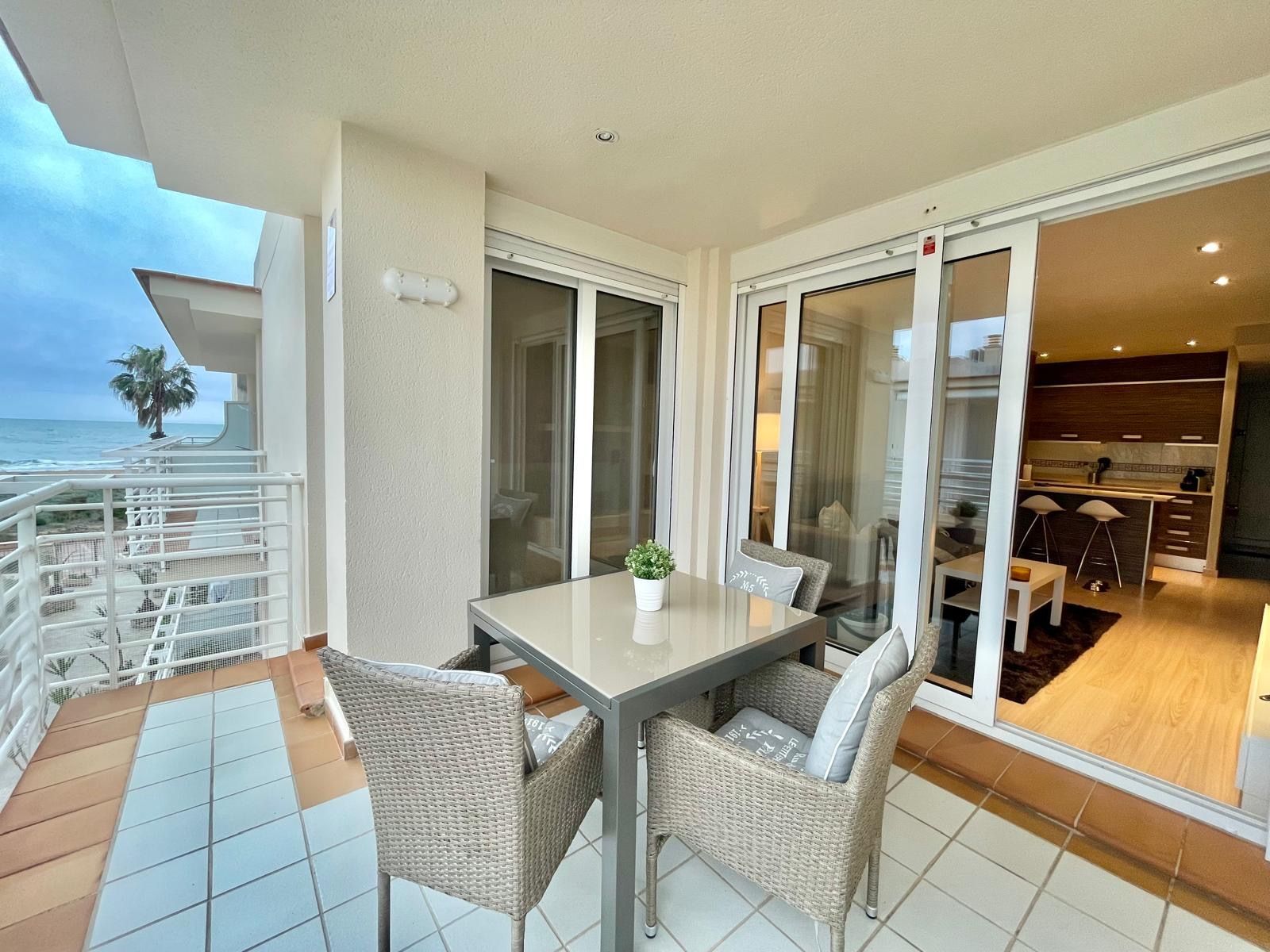 Terrace of Flat to rent in Peñíscola / Peníscola  with Air Conditioner, Heating and Terrace