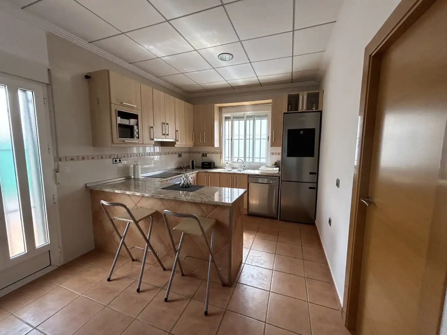 Cuina de Casa o xalet en venda en Cartagena amb Aire condicionat, Jardí privat i Terrassa