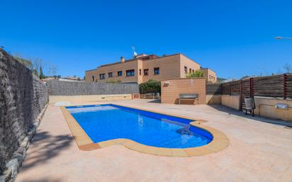 Swimming pool of Flat for sale in Begues  with Heating, Parquet flooring and Storage room