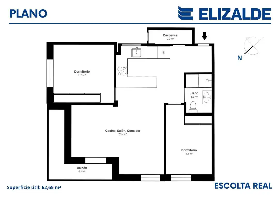 Flat with terrace for sale in Antiguo, imagen 26