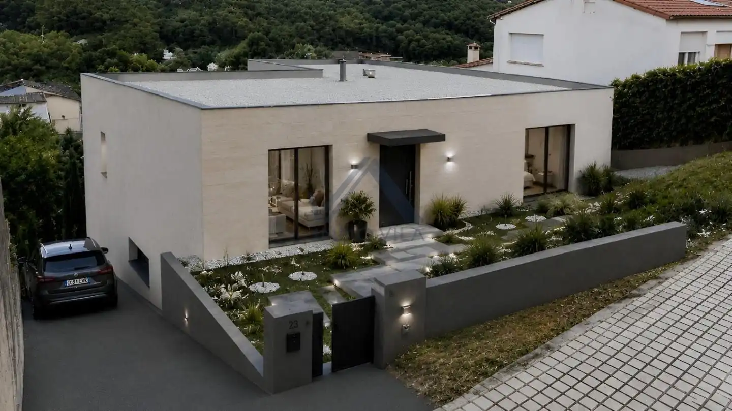 Vista exterior de Casa o chalet en venta en Rubí con Jardín privado y Piscina