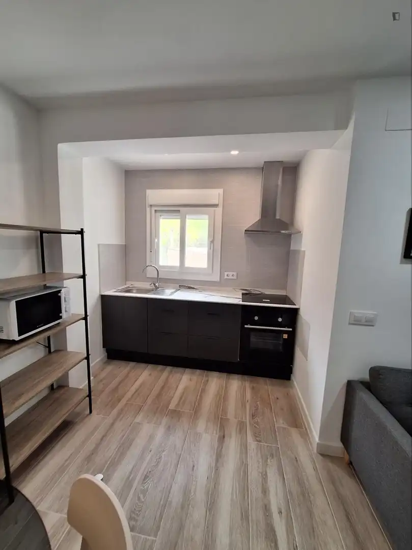 Cocina de Apartamento de alquiler en Valencia con Aire acondicionado, Calefacción y Amueblado