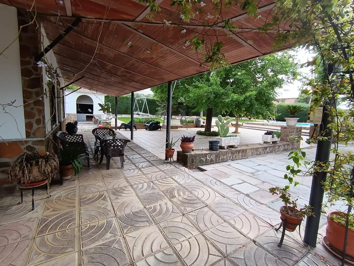 Terraza de Casa o chalet en venta en Brazatortas con Aire acondicionado, Calefacción y Jardín privado
