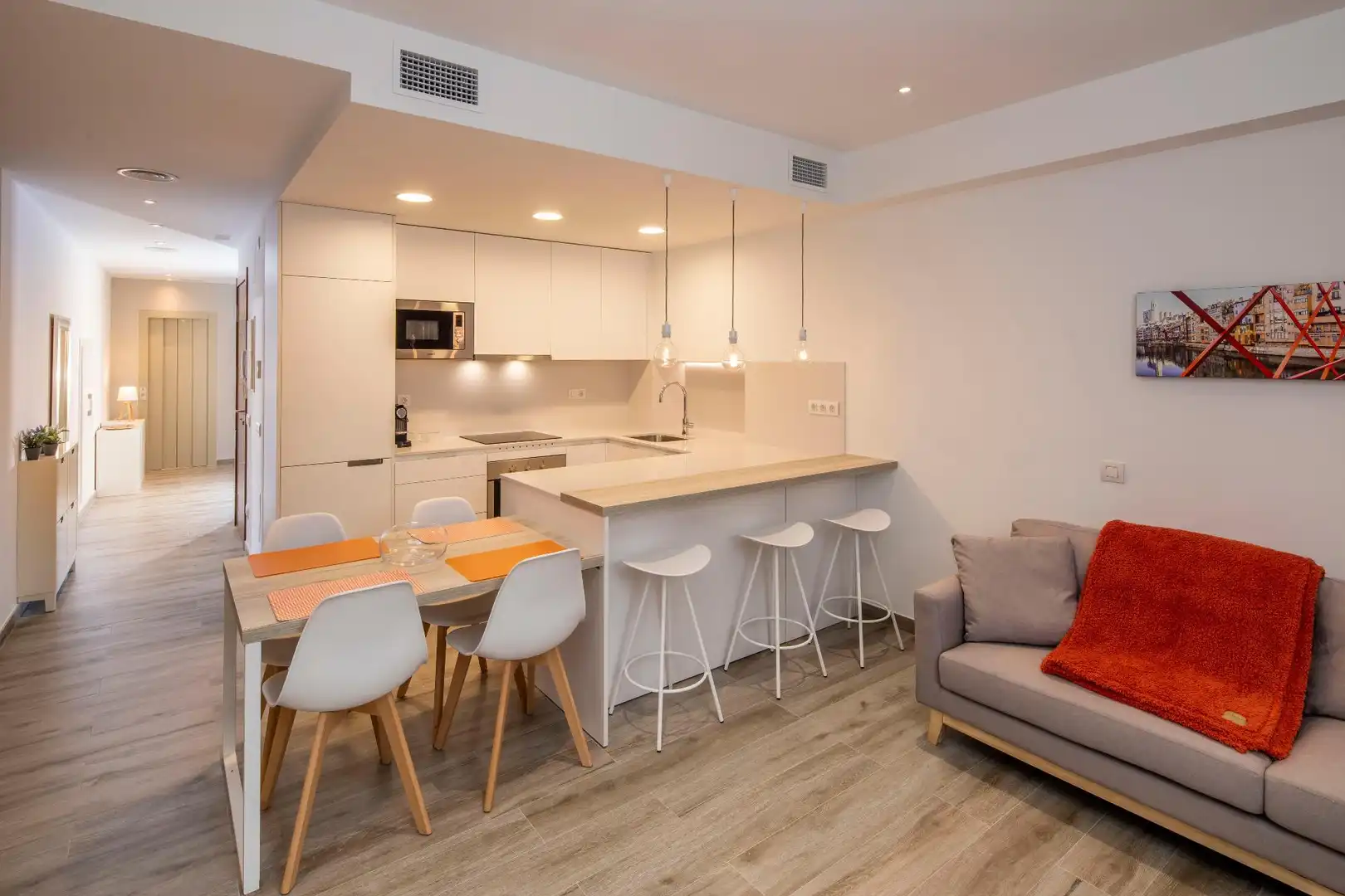 Cocina de Piso en venta en Girona con Aire acondicionado, Amueblado y Balcón