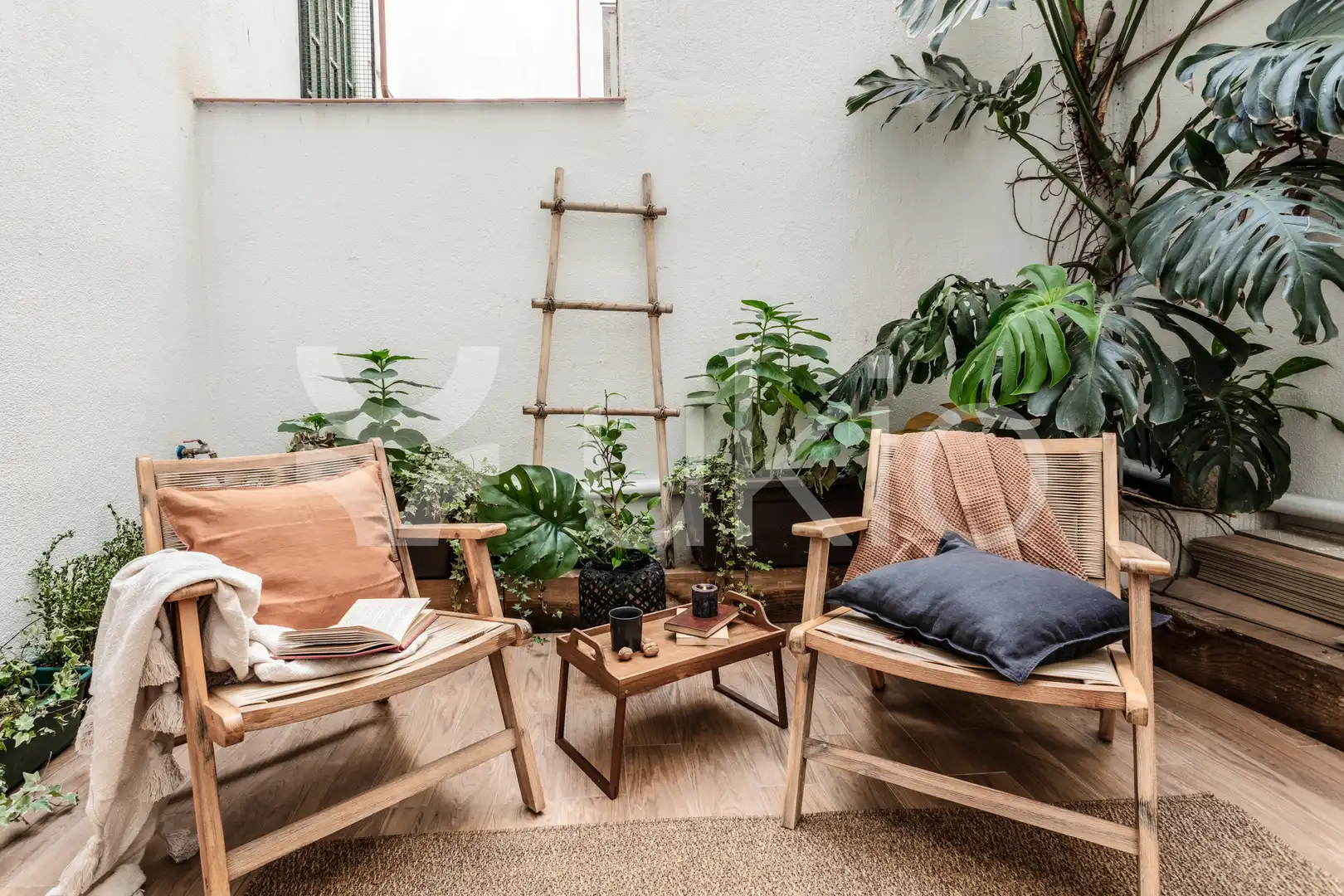 Wohnzimmer von Wohnungen zur Miete in Madrid mit Klimaanlage, Heizung und Terrasse