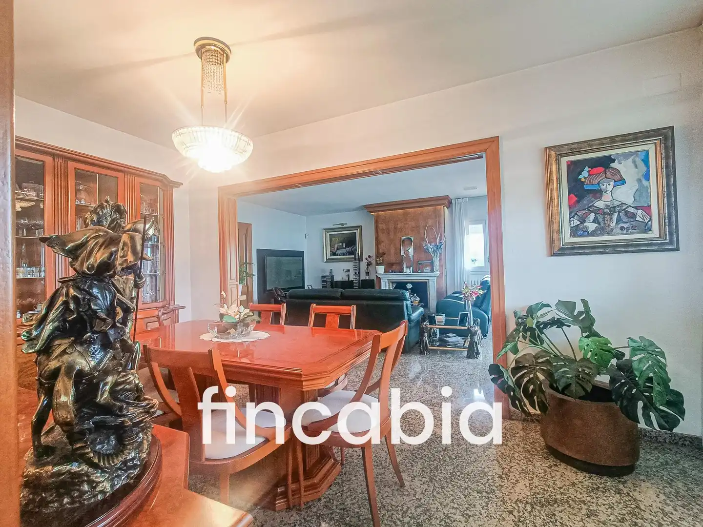 Menjador de Casa o xalet en venda en Santa Coloma de Farners amb Aire condicionat, Calefacció i Jardí privat