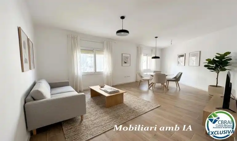 Wohnzimmer von Wohnungen zum Verkauf in Portbou mit Klimaanlage