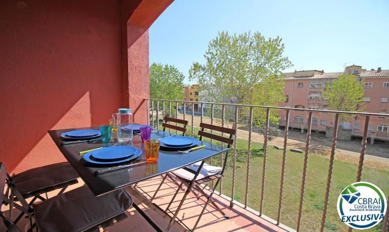 Terrace of Flat for sale in Empuriabrava  with Heating, Private garden and Swimming Pool