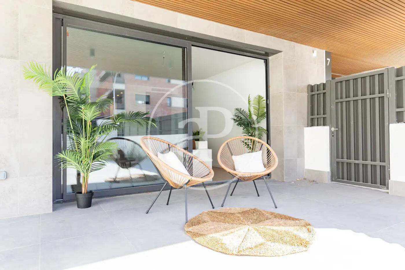 Terrasse von Wohnung zum Verkauf in Sant Cugat del Vallès mit Klimaanlage, Heizung und Privatgarten