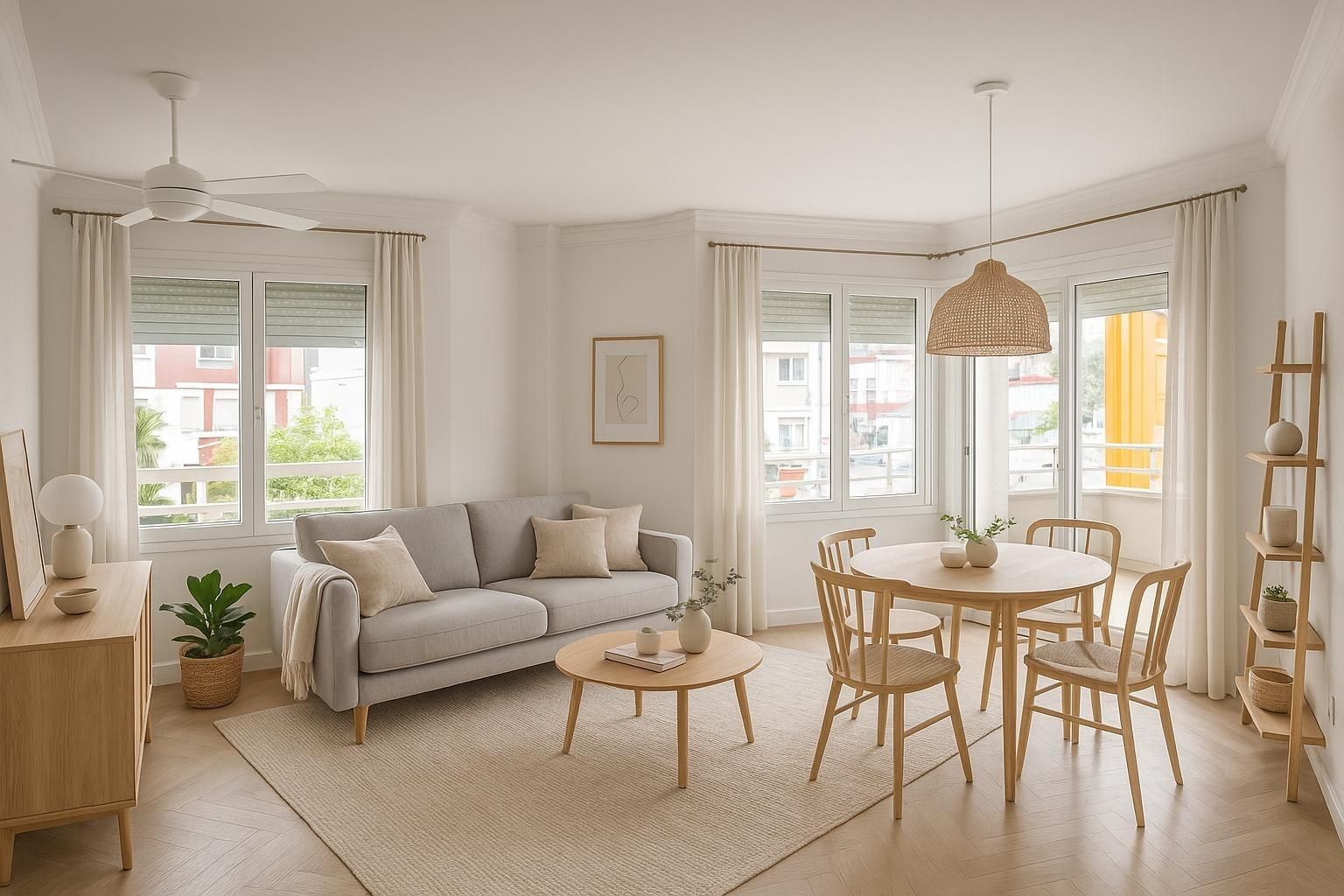Sala de estar de Apartamento en venta en Torremolinos con Jardín privado, Terraza y Balcón
